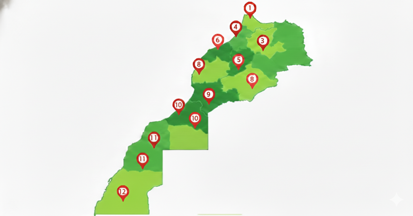 Carte du Maroc
